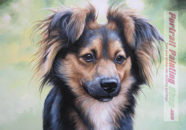 Pet Oil Paintings- Custom pet portrait painting from photo