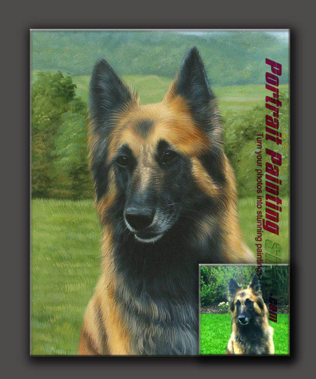 Love your pet, then turn you pet photo to pet oil painting